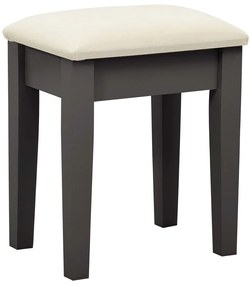 vidaXL Μπουντουάρ με Σκαμπό Γκρι 65x36x128 εκ. Ξύλο Παυλώνιας / MDF