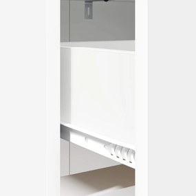 vidaXL Κομοδίνα Λευκό 40 x 30 x 60 cm Επεξεργασμένο Ξύλο