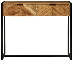 vidaXL Τραπέζι κονσόλας Καφέ 90 x 35 x 75 εκ. Μασίφ ξύλο μάνγκο
