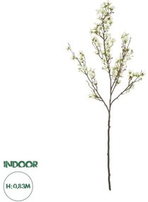 Artificial Garden WHITE FORSYTHIA BRANCH 21326 Τεχνητό Διακοσμητικό Λευκό Κλαδί Φορσύθιας Y83cm Globostar-21326-Λευκό 21326
