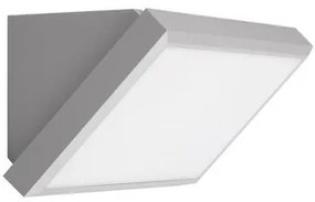 Fos Me Επιτοίχιο Φωτιστικό 10x10x26.5cm LED 12W 3CCT 3000-4000-6500K 700lm IP65 Γκρι 21-5111-10
