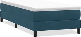 vidaXL Box Spring Κρεβάτι χωρίς στρώμα Σκούρο μπλε 80x210 cm Βελούδινο