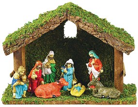 Χριστουγεννιάτικη Παράσταση Φάτνη 224097 26x9x18cm Multi