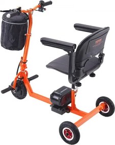 VEVOR Portable 3 Wheel Mobility Scooter for Seniors 12 Mile Range Max 330LBS