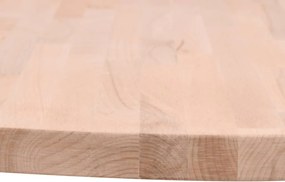 vidaXL Επιφάνεια Τραπεζιού Στρογγυλή Ø80x1,5 εκ. Μασίφ Ξύλο Οξιάς