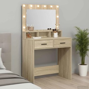 vidaXL Τραπέζι περιποίησης Δρύς Sonoma 79 x 41 x 135 εκ.