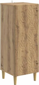 vidaXL Πλαϊνό γραφείο Artisan Δρυς 33 x 34,5 x 90 εκ