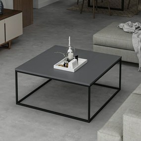 Τραπεζάκι Σαλονιού Ανθρακί FLOFRA 90x90x42
