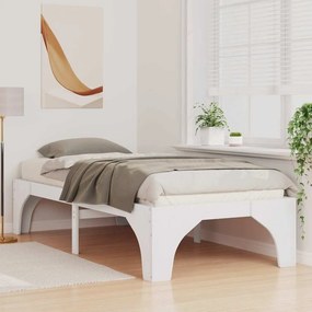 vidaXL Σκελετός Κρεβατιού Λευκό 80 x 200 cm Στερεά ξυλεία πεύκου