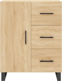vidaXL Ντουλάπι Sonoma Δρυς 69,5 x 34 x 90 εκ. από Επεξεργασμένο Ξύλο