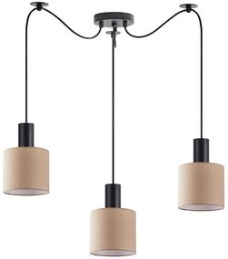 Φωτιστικό Οροφής Adept Tube 77-8521 40x40x300cm 3xE27 60W Black-Brown Homelighting