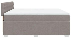 ΚΡΕΒΑΤΙ BOXSPRING ΜΕ ΣΤΡΩΜΑ TAUPE 180X200 ΕΚ. ΥΦΑΣΜΑΤΙΝΟ 3289458