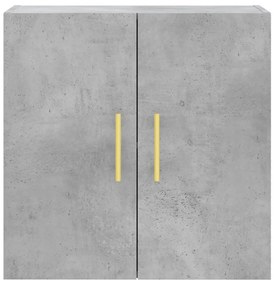 vidaXL Ντουλάπι Τοίχου Γκρι Σκυροδέματος 60x31x60 εκ. Επεξεργ. Ξύλο