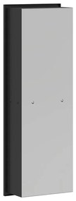 vidaXL Νίτσα Μπάνιου Μαύρο 60 x 20 x 9.5 εκ Ανοξείδωτο ατσάλι