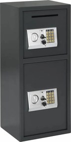 vidaXL Ψηφιακό Ασφαλές Σκούρο γκρι 35 x 31 x 80 εκ. Ατσάλι