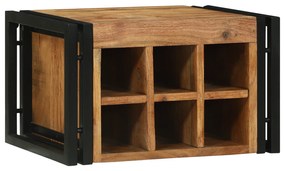 vidaXL Ράφι Κρασιού 46x35x27.5 cm Μασίφ Ξύλο Ακακίας