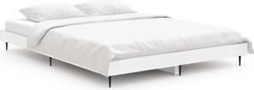 vidaXL Πλαίσιο Κρεβατιού Λευκό 140 x 190 εκ. Επεξεργασμένο Ξύλο