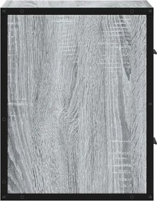 vidaXL Επίτοιχο κομοδίνο Grey Sonoma 40x31x39,5 cm