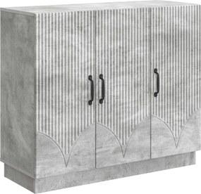vidaXL Πλαϊνό γραφείο Γκρι Σκυροδέματος 89 x 34,5 x 77 εκ.