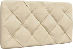 vidaXL Πλαίσιο κρεβατιού χωρίς στρώμα Κρέμα 80x200 cm Ύφασμα