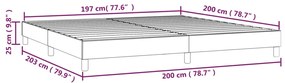 Σκελετός Κρεβατιού Χωρίς Στρώμα Πράσινο 200x200 εκ. Υφασμάτινο - Πράσινο