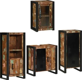 vidaXL Σετ Επίπλων Μπάνιου 4 τμχ. Πολύχρωμο 55 x 35 x 60 εκ.