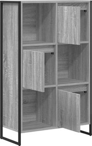 VidaXL Βιβλιοθήκη Γκρι Sonoma 68 x 30 x 108 cm Επεξεργασμένο Ξύλο