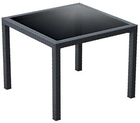 SIESTA BALI DARK GREY 94Χ94Χ75εκ.ΤΡΑΠΕΖΙ ΜΕ ΤΖΑΜΙ ΠΟΛ/ΝΙΟΥ 94X94X75εκ.53.0211