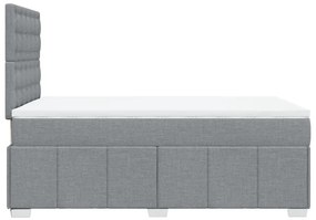 ΚΡΕΒΑΤΙ BOXSPRING ΜΕ ΣΤΡΩΜΑ ΑΝΟΙΧΤΟ ΓΚΡΙ 120X190 ΕΚ. ΥΦΑΣΜΑΤΙΝΟ 3291621