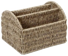 Καλάθι Με 3 Διαχωριστικά KOD114 19x16x13cm Beige Espiel Ψάθα