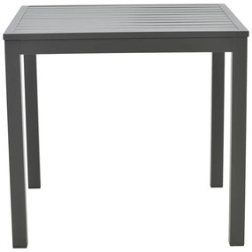 Τραπεζαρία Kliton-Kherson σετ 5τεμ pakoworld αλουμίνιο σε ανθρακί απόχρωση 80x80x74εκ