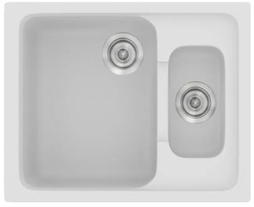 Sanitec Classic 330 Granite White Ένθετος Νεροχύτης 65 cm
