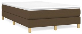 Πλαίσιο Κρεβατιού Boxspring Σκούρο Καφέ 120x200 εκ. Υφασμάτινο - Καφέ