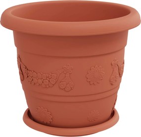 vidaXL Γλάστρες φυτών 24 pcs Κεραμιδί Ø 30 x 25 εκ Πλαστικό