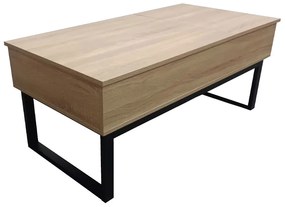 SERVE COFFEE TABLE ΦΥΣΙΚΟ ΜΑΥΡΟ 109x55xH46cm - 04-0916