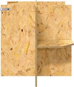 vidaXL Βάση Terrarium Καφέ 80 x 50 x 50 εκ OSB