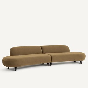 Εξαθέσιος καναπές από λινό βελούδο, Rosebury