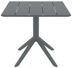 PARIS DARK GREY 80X80X74εκ. ΤΡΑΠΕΖΙ ΠΟΛ/ΝΙΟΥ