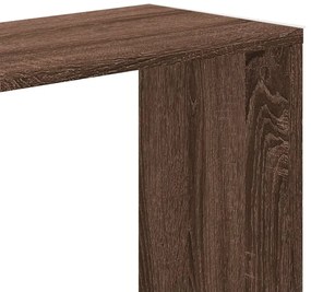Βιβλιοθήκη 5 Επιπέδων Καφέ Δρυς 80,5x23,5x162,5εκ Επεξεργ. Ξύλο - Καφέ