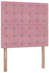 Οθωμανικό κρεβάτι με στρώματα ροζ 90x190cm Velvet 3313588