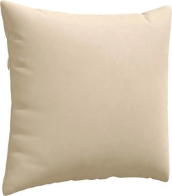 vidaXL Μαξιλάρι Καναπέ 2 pcs Κρεμ 50 x 50 cm ύφασμα