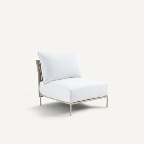 Πολυθρόνα με πλεκτούς ιμάντες, LEANDRA