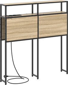 vidaXL Κεφαλάρι Αποθήκης με ράφι Sonoma Δρυς 80 cm Επεξεργασμένο ξύλο