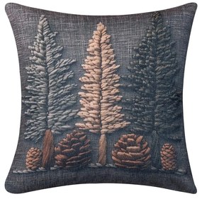 Χριστουγεννιάτικη Μαξιλαροθήκη (45x45) Silk Fashion ks2026-19
