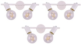 SE 137-2AW (x3) Soma Packet White adjustable spotlight+