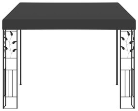 vidaXL Κιόσκι Επιτοίχιο Ανθρακί 3 x 3 x 2,5 μ.