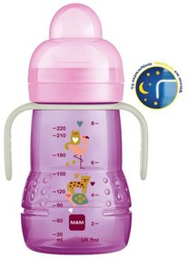 Μπιμπερό Μετάβασης Trainer+ Better Together 451G 220ml 4+ Μηνών Pink Mam 220ml Silicon,Plastic