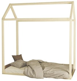 Παιδικό κρεβάτι Palace pakoworld ξύλο πεύκου φυσικό 70x140εκ