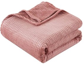 Beauty Home Κουβέρτα μονόχρωμη μονή Fleece Art 11551 160x220 Ροδακινί
