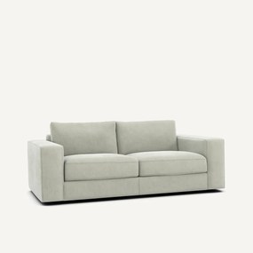 Καναπές 3 θέσεων compact από βελούδο stonewashed, SKANDER